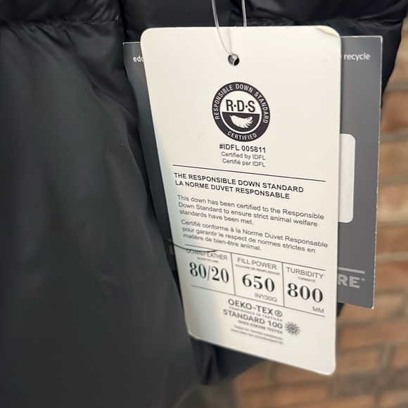 NWT Eddie Bauer extra large Stratuslite Down Faux Shearling Lined Hoodie Jacket - Picture 6 of 16